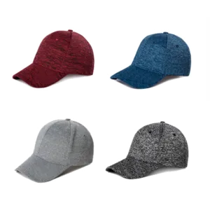 Gorra de poliéster ligera, muestra de gorras personalizadas ideales para uniformes y artículos promocionales de marca.