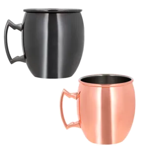 Tazas personalizadas tipo tarro metálico resistentes ideales para negocios y empresas que quieran resaltar su marca.