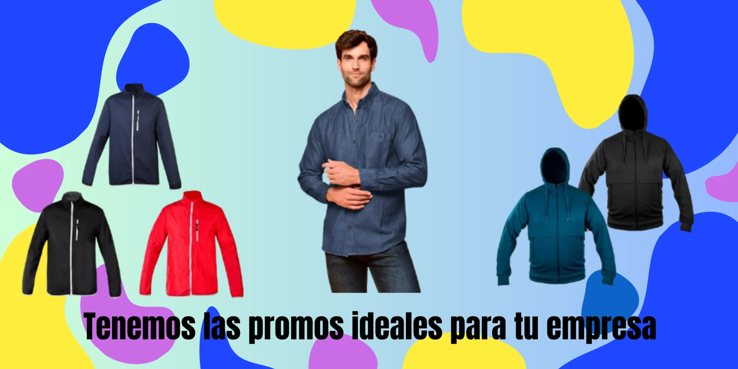 Banner promocional con diseño atractivo que destaca servicios de playeras personalizadas para empresas que buscan mejorar su identidad visual. 